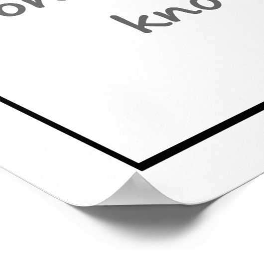 "私は私がHERDを知っているだけ" "コリー縁ど"引用文 ポスター (角)