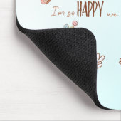 私は私たちが友達である幸せカスタムな写真 マウスパッド (コーナー)