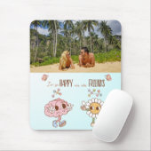 私は私たちが友達である幸せカスタムな写真 マウスパッド (マウス)