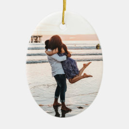 「私は私たちを愛している」というカスタム写真オーナメント セラミックオーナメント