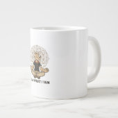 私は私だ Meme 引用 陽気なトーン ジャンボコーヒーマグカップ (正面右)