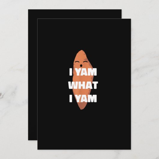 私は私である - ダンシング スイート ポテト だよ シーズンカード (正面/裏面)