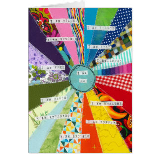 私は私である – 肯定前向きグリーティングカード