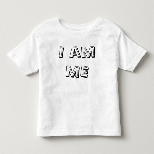 私は私です トドラーTシャツ (正面)