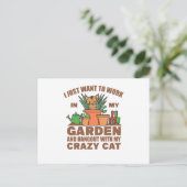 私は私と一緒に庭のハングアウトで働きたい ポストカード (スタンド正面)