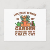 私は私と一緒に庭のハングアウトで働きたい ポストカード (正面)