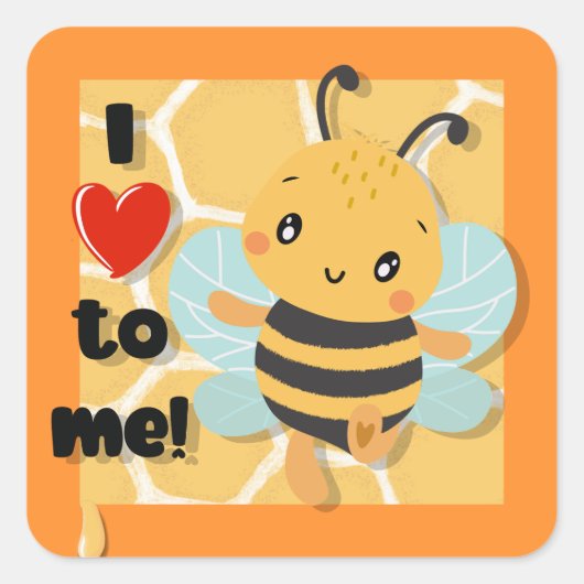私は私になるのが大好き！ スクエアシール (正面)