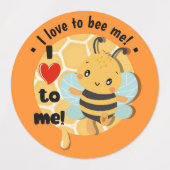 私は私になるのが大好き!5x3シートラベル ラベル (デザイン1)