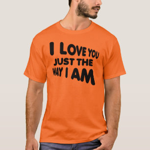 私は私によってがおもしろTシャツであるちょうど方法愛します Tシャツ