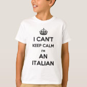 私は私によってがイタリア人である平静を保つことができません Tシャツ (正面)