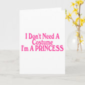 私は私によってがプリンセスである衣裳を必要としません カード (黄色い花)