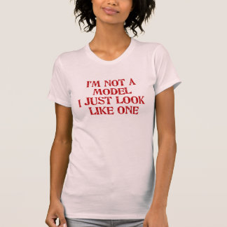 私は私によってが1つの破壊されたティーのようにちょうど見えるモデルではないです Tシャツ