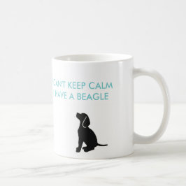私は私にビーグル犬のマグがある平静を保つことができません コーヒーマグカップ