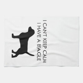 "私は私にビーグル犬"が台所タオルある平静を保つことができません キッチンタオル