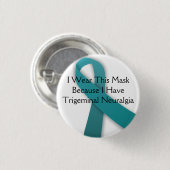 私は私にTNがあるのでこのマスクを身に着けています 缶バッジ (正面&裏面)