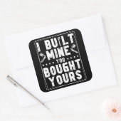 私は私のあなたの買デザインを整備士のために造った スクエアシール (封筒)