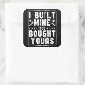 私は私のあなたの買デザインを整備士のために造った スクエアシール (バッグ)