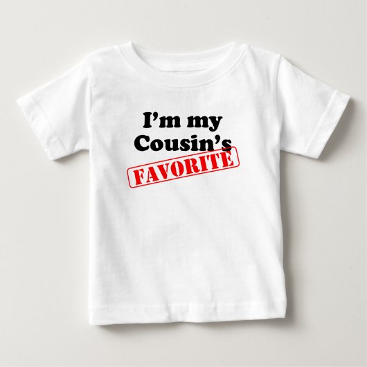 私は私のいとこの好みです ベビーTシャツ (正面)