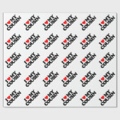 私は私のいとこを愛します ラッピングペーパー (フラット)