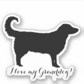 私は私のおじいちゃんを愛している! シール (正面)