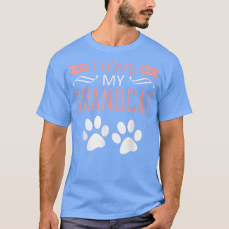 私は私のおじいちゃんを愛して – 猫好きおじいちゃんおばあちゃんGr Tシャツ