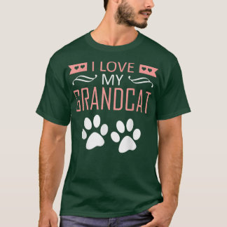私は私のおじいちゃんを愛して – 猫好きおじいちゃんおばあちゃんGr Tシャツ
