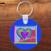 私は私のおじいちゃんを愛フランスのしている キーホルダー (正面)