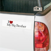 私は私のお兄さんを愛します バンパーステッカー (トラック上)
