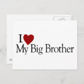 私は私のお兄さんを愛します ポストカード (正面/裏面)