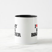 私は私のお兄さんを愛します マグカップ (中央)