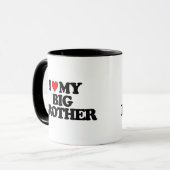 私は私のお兄さんを愛します マグカップ (正面左)