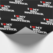 私は私のお兄さんを愛します ラッピングペーパー (角)