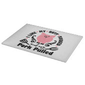 私は私のお尻をこするのが好きで、豚肉を引っ張った カッティングボード (角)