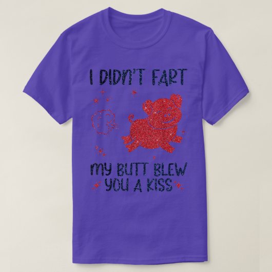 私は私のお尻をファッ吹トしたキス豚おもしろいファ Tシャツ (デザイン正面)