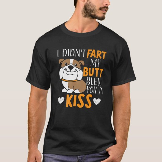 私は私のお尻をファート吹キス牛 Tシャツ (正面)
