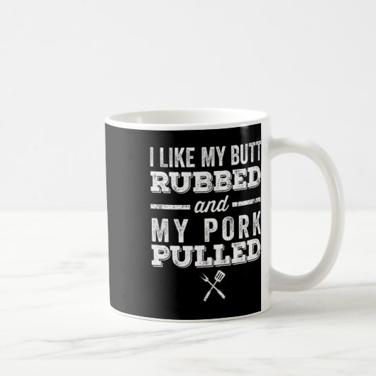 私は私のお尻を擦って私の豚肉を_B引っ張るのが好おもしろいきだ コーヒーマグカップ (右)