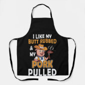 私は私のお尻を擦り、私の豚肉を引っ張るのが好き エプロン (正面)