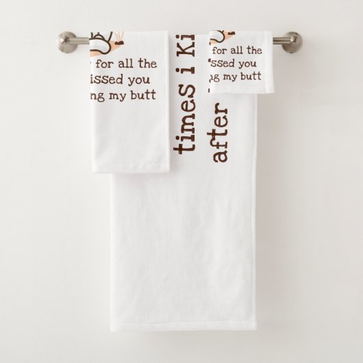 私は私のお尻を舐めた後、私はあなたにキスしてごめんなさい バスタオルセット (インサイチュ)