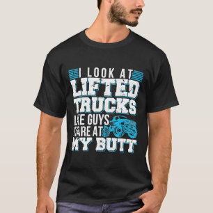 私は私のお尻Giを見詰める人のように上昇トラックを見る Tシャツ