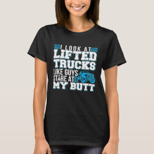 私は私のお尻Giを見詰める人のように上昇トラックを見る Tシャツ