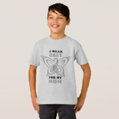 私は私のお母さんのための灰色を身に着けています Tシャツ (正面フル)