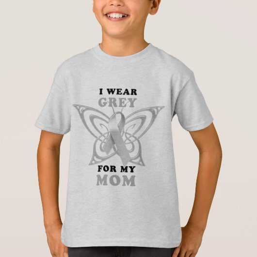 私は私のお母さんのための灰色を身に着けています Tシャツ (正面)