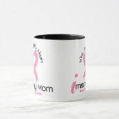 私は私のお母さんの乳癌を恋しく思います マグカップ (中央)