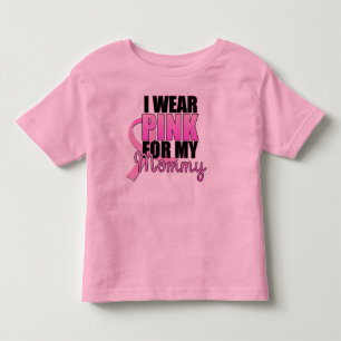 私は私のお母さんの幼児のためのピンクを身に着けています トドラーTシャツ
