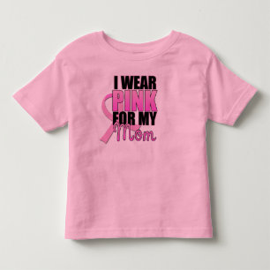 私は私のお母さんの幼児のためのピンクを身に着けています トドラーTシャツ