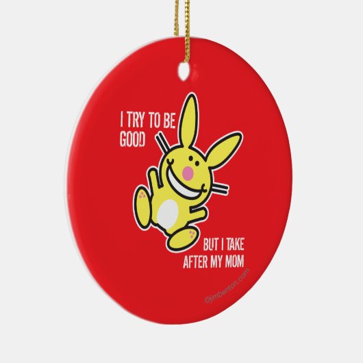 私は私のお母さんの後で取ります セラミックオーナメント (右)