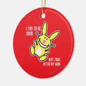 私は私のお母さんの後で取ります セラミックオーナメント (左)