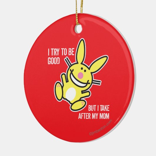 私は私のお母さんの後で取ります セラミックオーナメント (左)