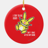 私は私のお母さんの後で取ります セラミックオーナメント (裏面)