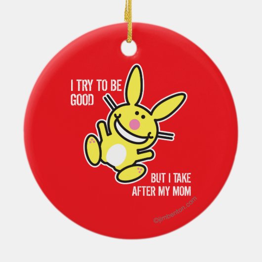 私は私のお母さんの後で取ります セラミックオーナメント (裏面)